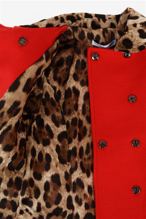 Cheetah Print Balmacaan Coat 